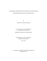Cannabinoid antinociception against paclitaxel-induced neuropathic pain in male and female rats