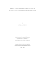 Thermal sulfate reduction as the major cause of the anomalously low rise in Paleoproterozoic oxygen