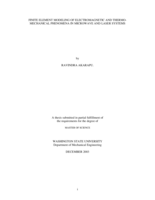 Finite element modeling of electromagnetic and thermo-mechanical phenomena in microwave and laser systems