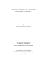 The failure of Teton Dam: A new theory based on "state based soil mechanics"