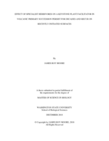 Effect of Specialist herbivores on a keystone plant facilitator in volcanic primary succession persist for decades and recur on recently initiated surfaces