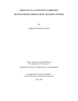 Design of an automated calibration device for electromagnetic tracking systems