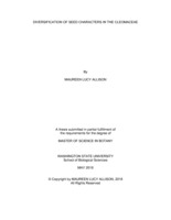 Diversification of seed characters in the Cleomaceae