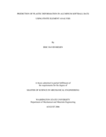 Prediction of plastic deformation in aluminum softball bats using finite element analysis