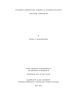 Successful transitions: horizontal transfer students and their experiences