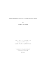 Human landscape use at site 10-BT-8, Butte County Idaho