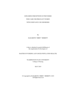 Exploring perceptions of providers who care for pregnant women with substance abuse disorders