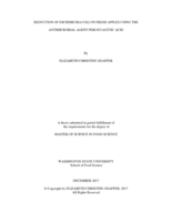 Reduction of Escherichia coli on fresh apples using the antimicrobial agent peroxyacetic acid