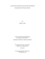 Validation of detection and diagnostic methods for bovine mycoplasma species