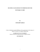 Multiple clock domain synchronization for network on chips