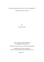 OFDM-constrained capacity of the underwater communication channel
