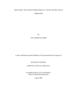 Discovery and characterization of a novel myostatin in zebrafish