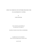 Effect of communication network infrastructure on load frequency control