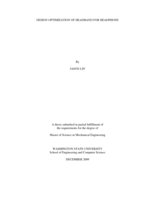 Design optimization of headband for headphone