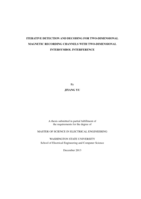 Iterative detection and decoding for two-dimensional magnetic recording channels with two-dimensional intersymbol interference