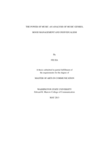 The power of music: an analysis of music genres, mood management and individualism