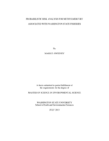 Probabilistic risk analysis for methylmercury associated with Washington State fisheries