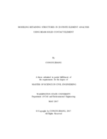 Modeling retaining structures in 2D finite element analysis using beam-solid contact element