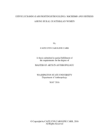 Estoy luchando (I am fighting/struggling): Machismo and distress among rural Guatemalan women