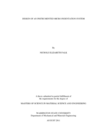 Design of an instrumented micro indentation system