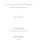 The effects of thinning on maturation-phase Douglas-fir/western hemlock forests in the central Washington Cascades
