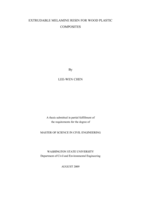 Extrudable melamine resin for wood plastic composites