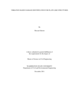 Vibration based damage identification for plate-like structures