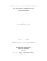An infrared chemical analysis of EPS produced during growth of cyanobacterial-heterotroph multi-species biofilms