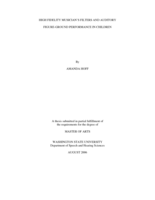 High fidelity musician's filters and auditory figure-ground performance in children