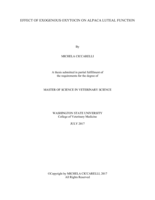Effect of exogenous oxytocin on alpaca luteal function