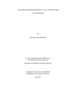 Faba bean growth response to soil temperature and nitrogen