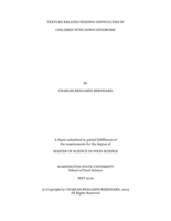 Texture related feeding difficulties in children with Down syndrome