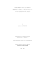 Development and evaluation of detection-based air sampling programs for grapevine powdery mildew