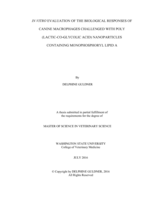 In vitro evaluation of the biological responses of canine macrophages challenged with poly (lactic-co-glycolic acid) nanoparticles containing monophosphoryl lipid A