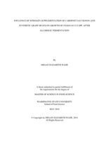 Influence of nitrogen supplementation of Cabernet Sauvignon and synthetic grape musts on growth of Pediococcus spp. after alcoholic fermentation
