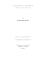 The metaphysics of moral responsibility: Strawson, Nagel, and realism