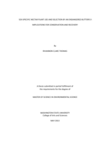 Sex-specific nectar plant use and selection by an endangered butterfly: implications for conservation and recovery