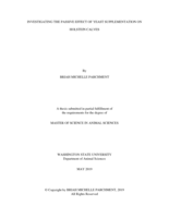 Investigating the passive effect of yeast supplementation on Holstein calves