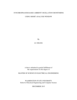 Synchrophasor based ambient oscillation monitoring using short analysis window