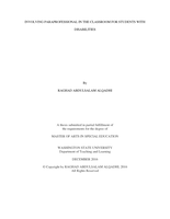 Involving paraprofessional in the classroom for students with disabilities