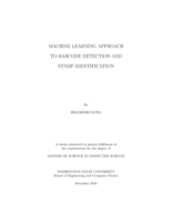 Machine learning approach to barcode detection and stamp identification