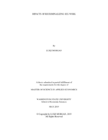 Impacts of recriminalizing sex work