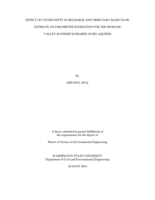 Effect of uncertainty in recharge and tributary basin flow estimate on parameter estimation for the Spokane Valley-Rathdrum Prairie (SVRP) aquifer