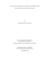 Uranium contamination of vadose zone sediments from the Hanford U single shell tank farm