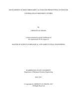 Development of high-throughput automated phenotyping system for controlled environment studies