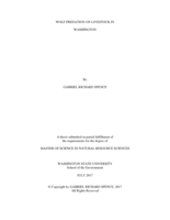 Wolf predation on livestock in Washington