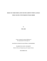 Design of coded modulation for the additive white Gaussian noise channel with Tikhonov phase error