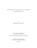 Resonant frequency characterization of a novel MEMS based membrane engine