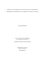 Effects of 4-ethylphenol and 4-ethylguaiacol on the sensory properties of Washington state Cabernet Sauvignon and Syrah
