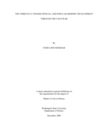 The third way: Finnish official and popular memory development through the cold war
